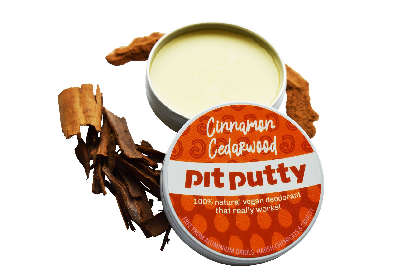 Pit Putty Aluminium Free Natural Deodorant Plastic free Cinnamon